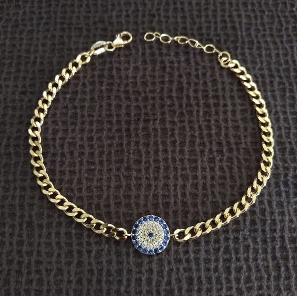 isabella m. Evil😈 Eye👁️ Curb Link Chain Bracelet - Picture 11 of 15